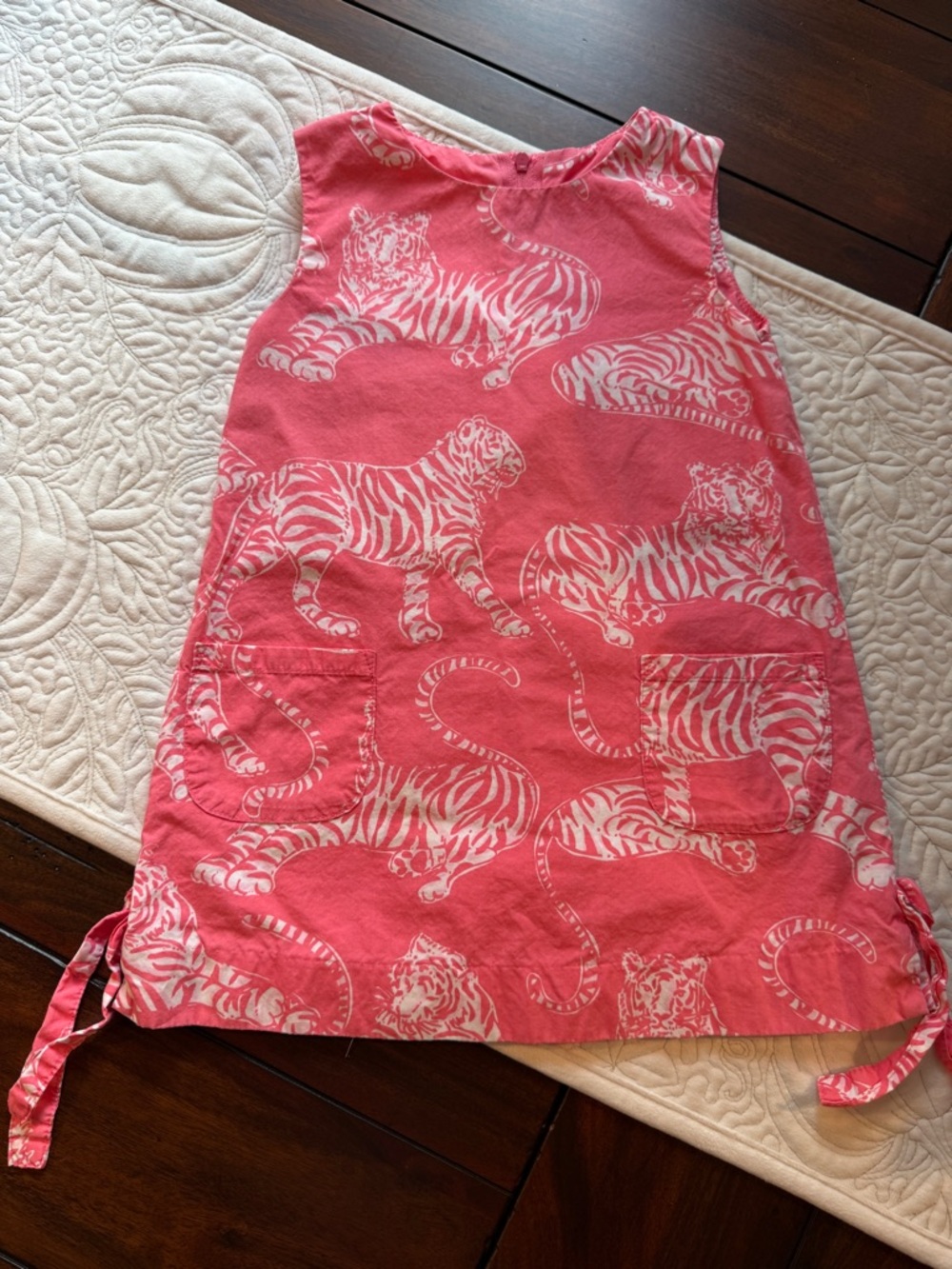 Lilly Pulitzer Go Get Em Tiger Coral Shift Dress